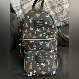 Loungefly Disney Dogs Backpack & Wallet Set